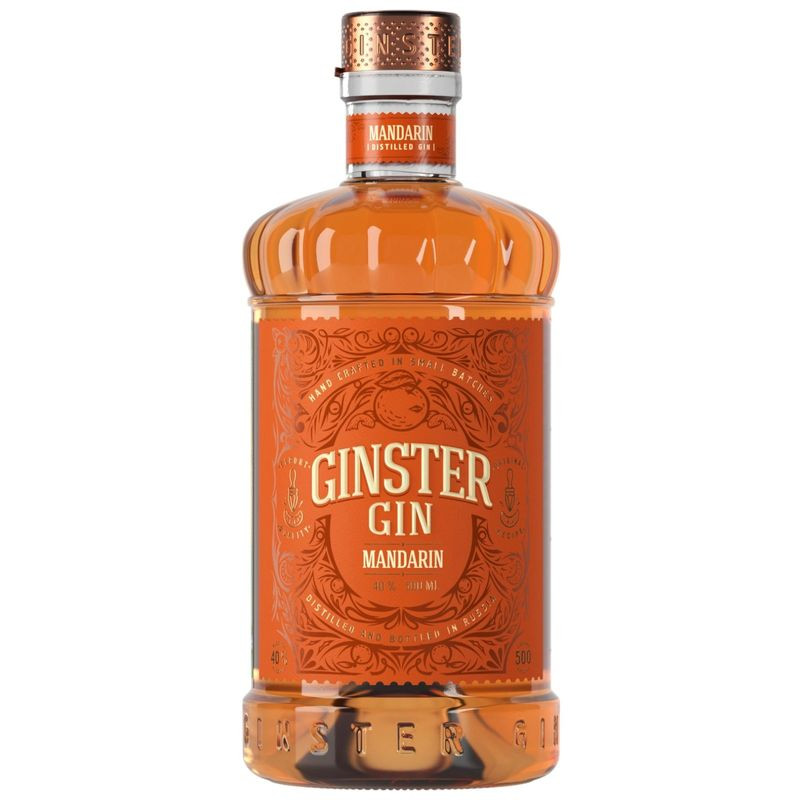 Изображение товара Джин Ginster Mandarin дистиллированный 500 мл натуральный цитрусовый вкус