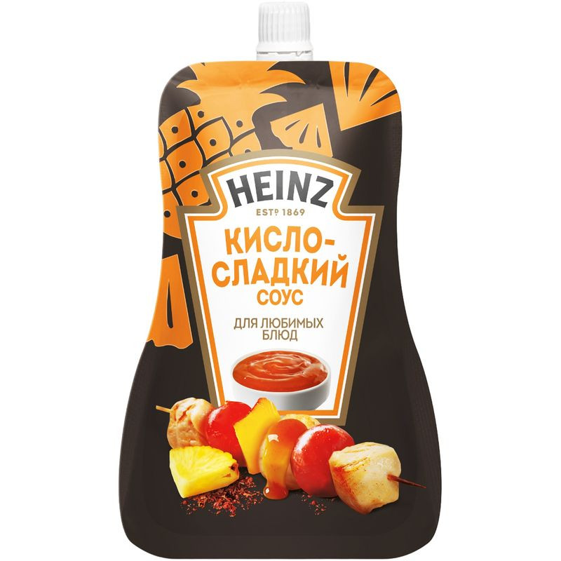 Изображение товара Кисло-сладкий соус Heinz 200 мл деликатесный для блюд
