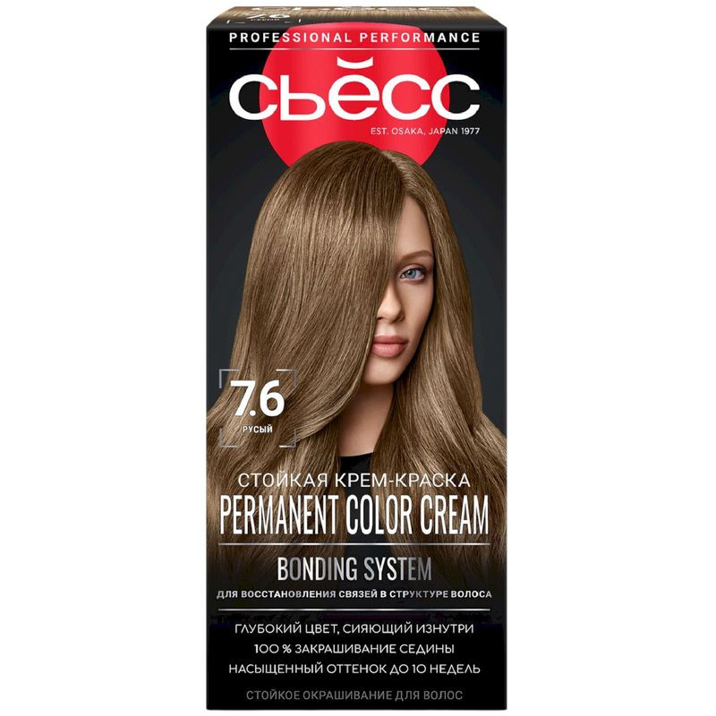 Изображение товара Крем-краска для волос Сьёсс Color русый 7-6, 115 мл