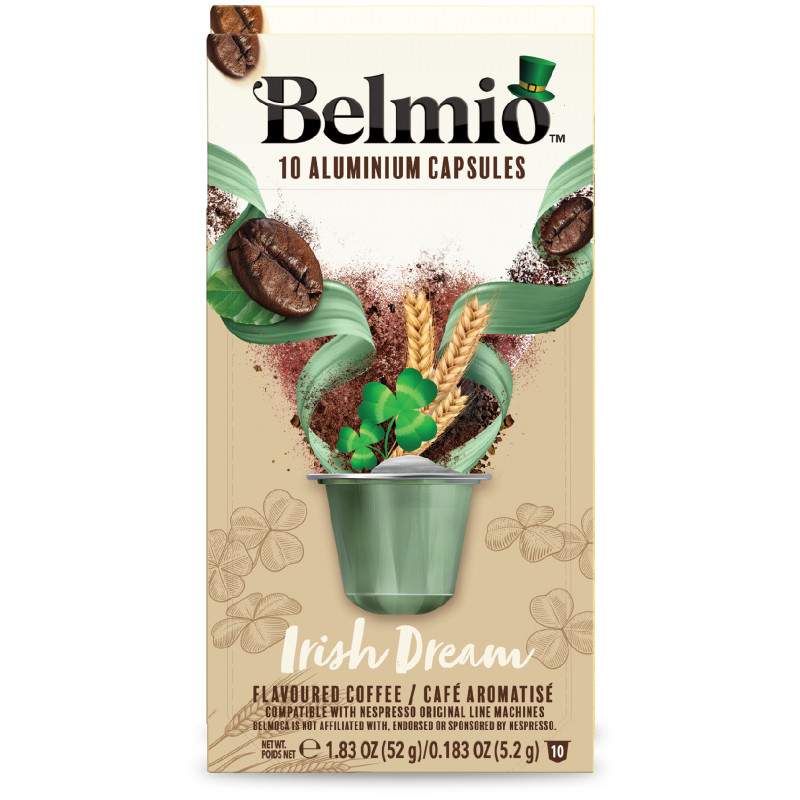 Изображение товара Кофе в капсулах Belmio Irish Dream натуральный жареный молотый, 10х5,2г