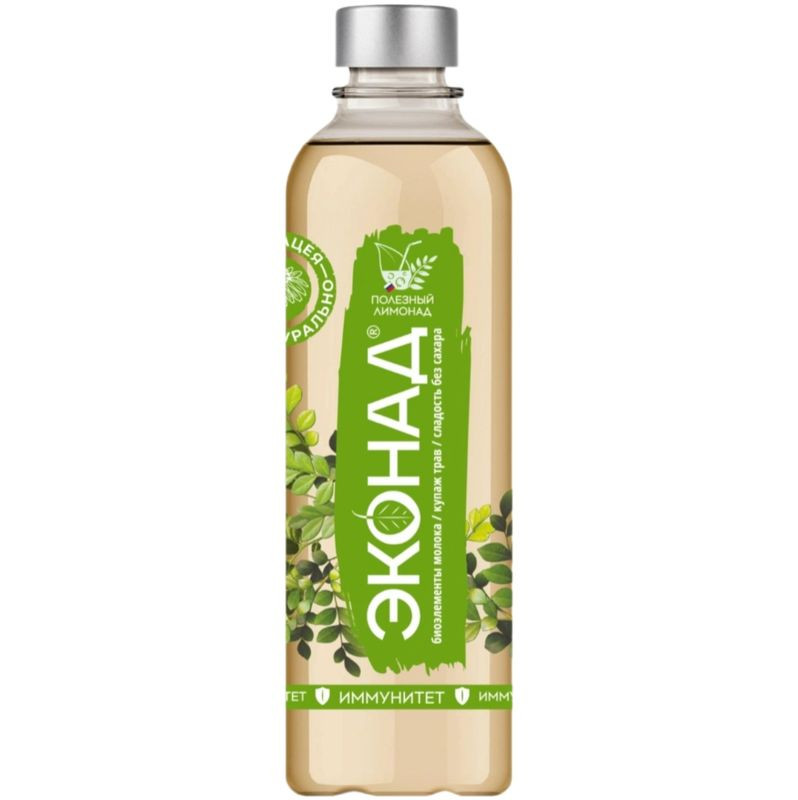 Изображение товара Газированный напиток Эконад Иммунитет 500 мл с натуральными ингредиентами