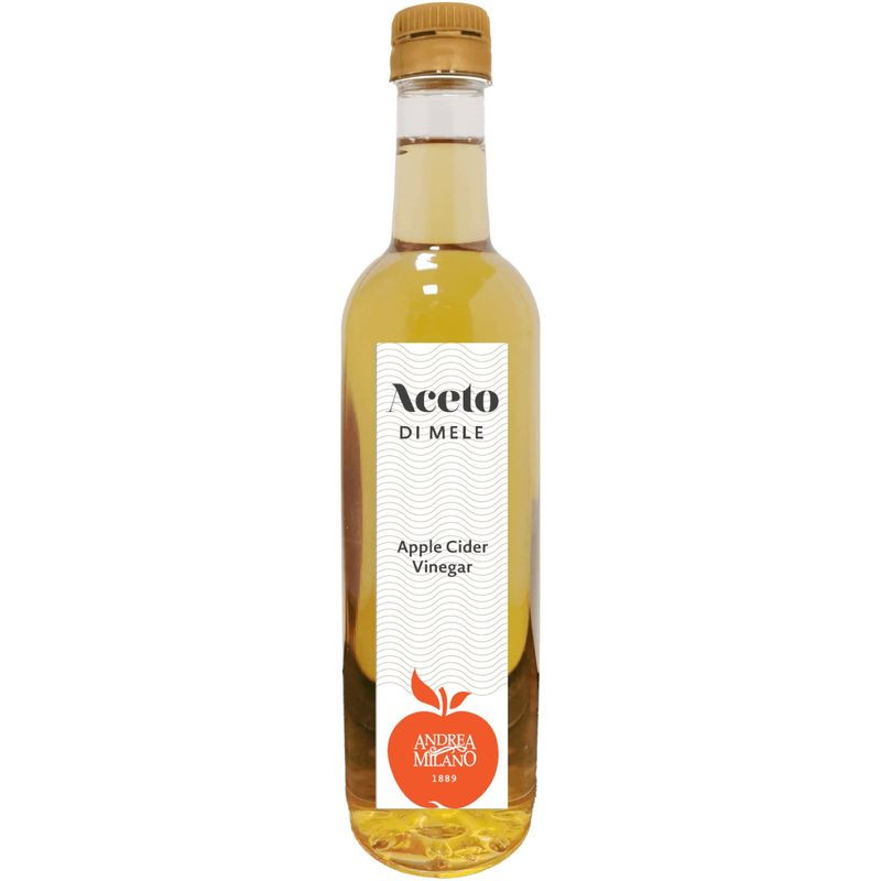 Изображение товара Яблочный уксус Andrea Milano 500 мл натуральный продукт для кухни и здоровья