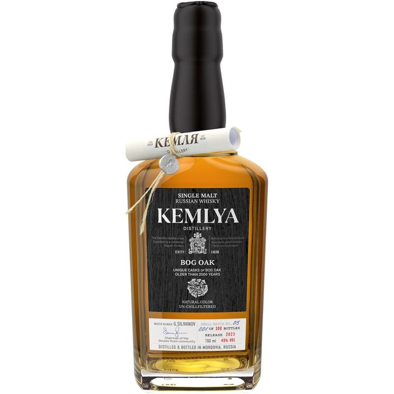 Изображение товара Виски Kemlya Bog Oak 49%, 700мл - Сладкий и крепкий напиток