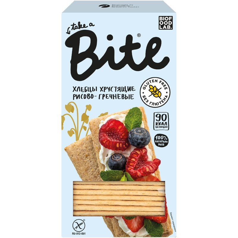 Изображение товара Хлебцы Take a Bite рисово-гречневые хрустящие 150г