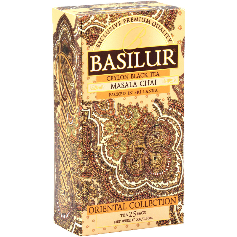 Изображение товара Чай Basilur Восточная Коллекция Масала чёрный с пряностями, 25х2г