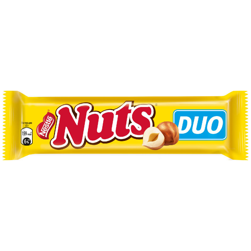 Изображение товара Конфета Nuts Мегабайт цельный фундук, 66г