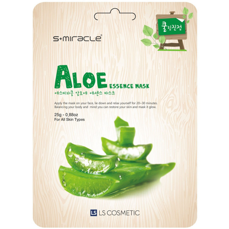 Изображение товара Маска S+Miracle Aloe Essence Mask для лица с алоэ, 25мл