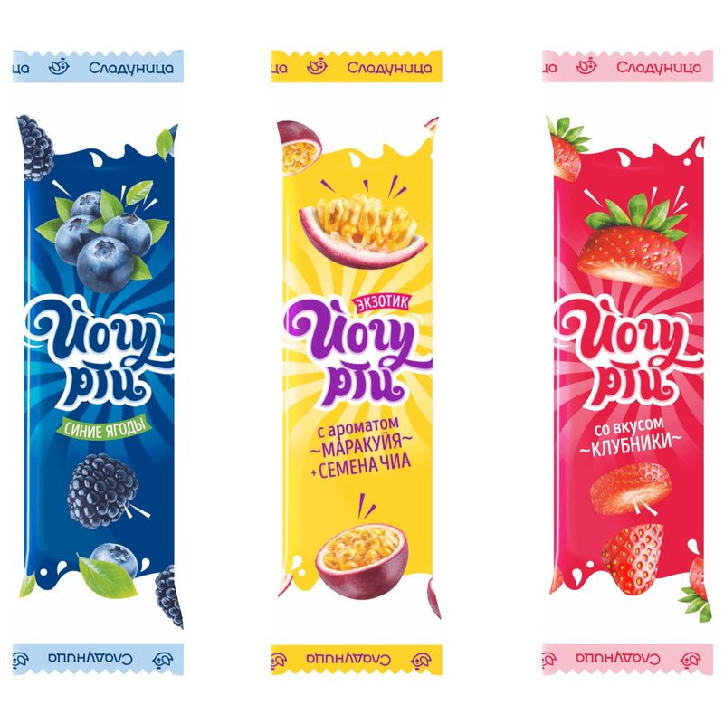 Изображение товара Конфеты Сладунница Йогурти Микс глазированные в корпусах типа пралине