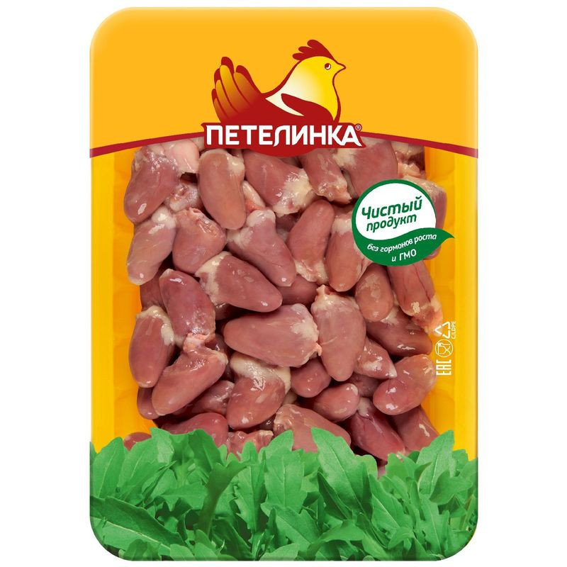 Изображение товара Сердце цыплят Петелинка 450г - высокого качества субпродукт