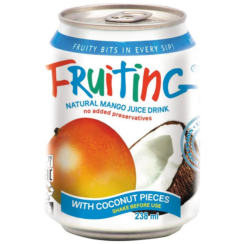 Изображение товара Напиток сокосодержащий Fruiting манго с кусочками кокоса 238 мл