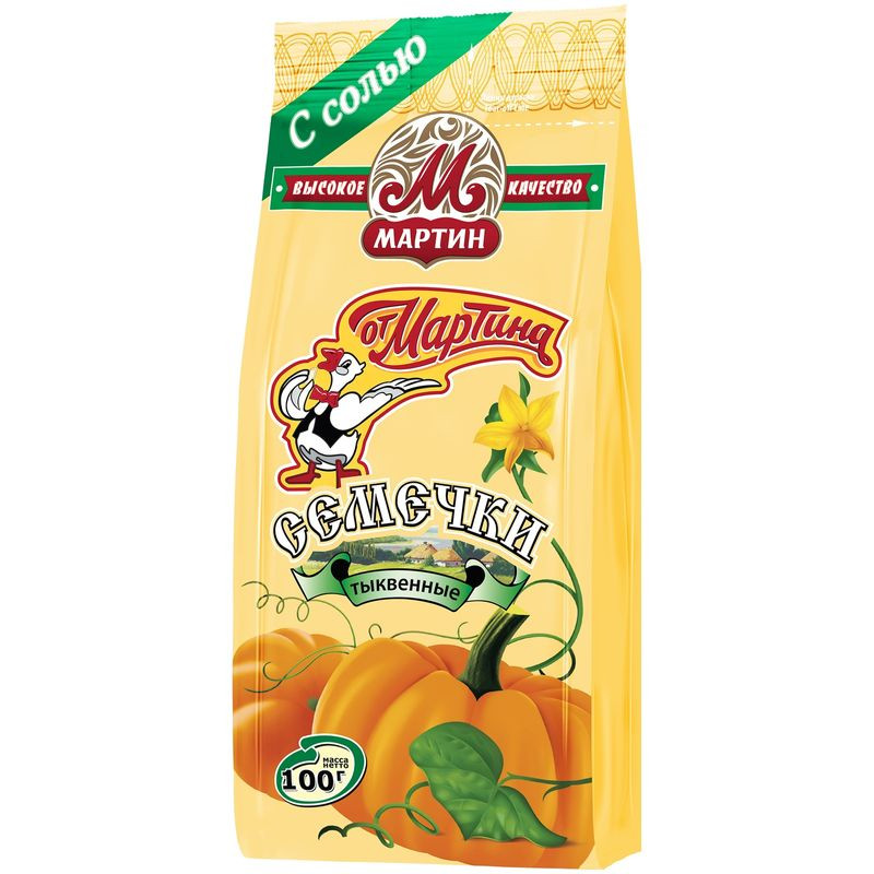 Изображение товара Семечки от Мартина тыквенные жареные неочищенные с солью 100г