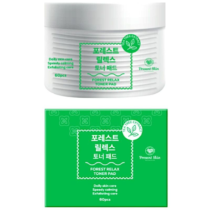 Изображение товара Тонер-пэды Present Skin Forest Relax для лица, 60 шт