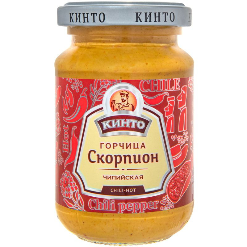 Изображение товара Горчица Кинто Скорпион чилийская 170 мл острый соус для пикантных блюд