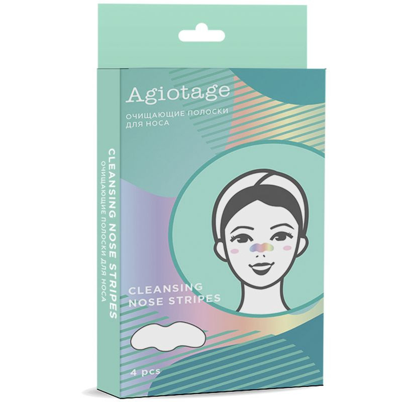 Изображение товара Очищающие полоски для носа Agiotage ЛЭТУАЛЬ 15 шт для удаления черных точек