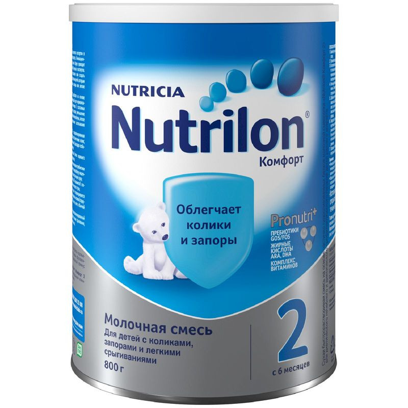 Изображение товара Nutrilon 2 Комфорт сухая смесь для детей от 6 месяцев 800г