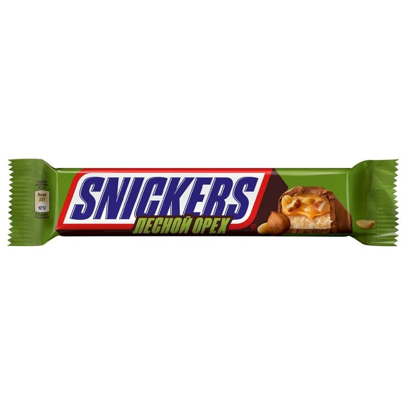 Изображение товара Шоколадный батончик Snickers лесной орех 81г