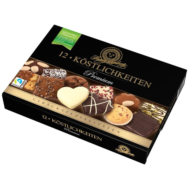 Изображение товара Печенье Lambertz ассорти 245г изысканный десерт с шоколадом и орехами