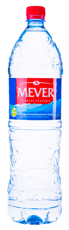 Изображение товара Вода Mever минеральная природная питьевая негазированная, 1.5л