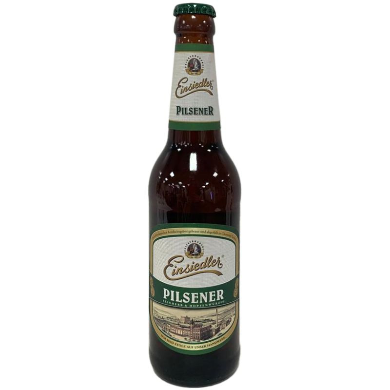 Изображение товара Пиво Einsiedler Pilsener светлое пастеризованное 4.9% 500мл Германия