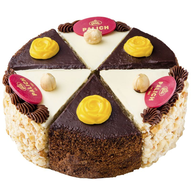Изображение товара Торт бисквитный У Палыча Ассорти 620г с орехами и кремом