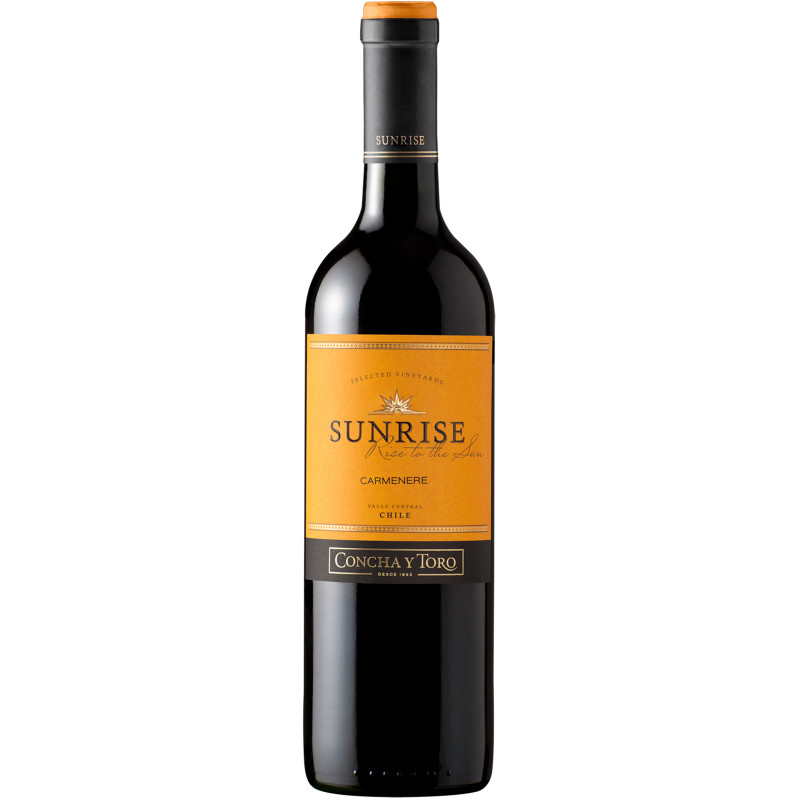 Изображение товара Вино Sunrise Carmenere красное полусухое 13.5% 750мл Чили Центральная Долина