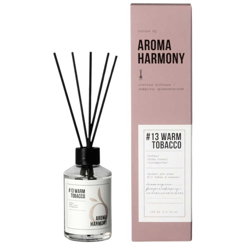 Изображение товара Диффузор Aroma Harmony №13 Warm Tobacco 100мл ароматический для дома и офиса