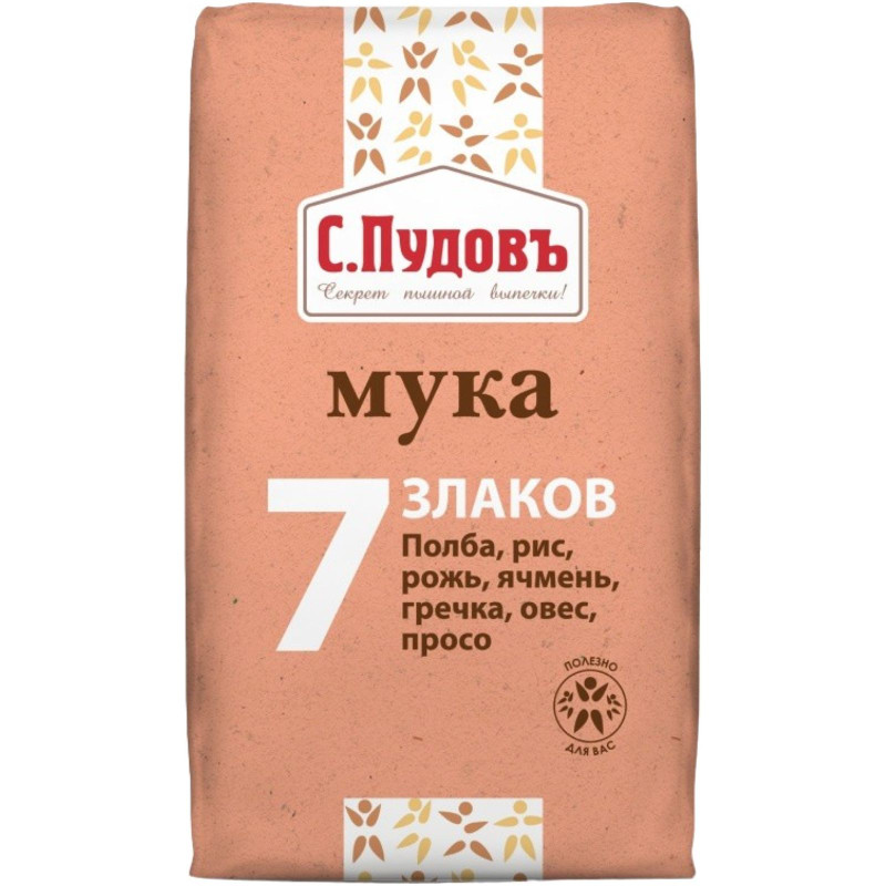 Изображение товара Мука С.Пудовъ 7 Злаков, 500г