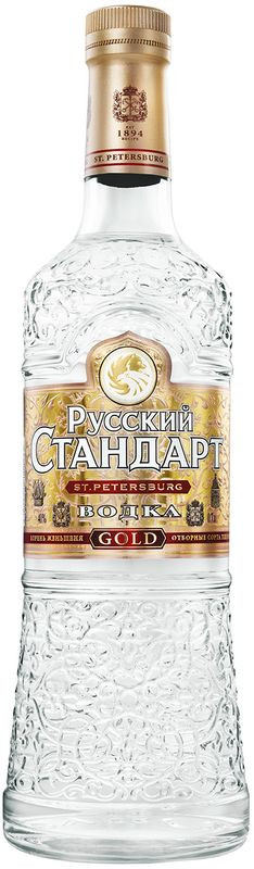 Изображение товара Водка Русский Стандарт Голд 40% 700мл премиум алкогольная продукция