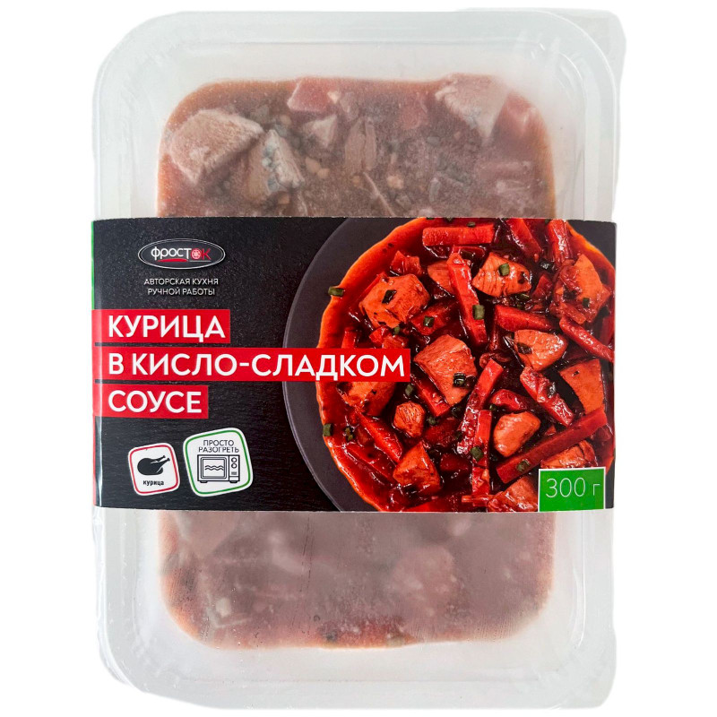 Изображение товара Курица Фросток в кисло-сладком соусе замороженная, 300г