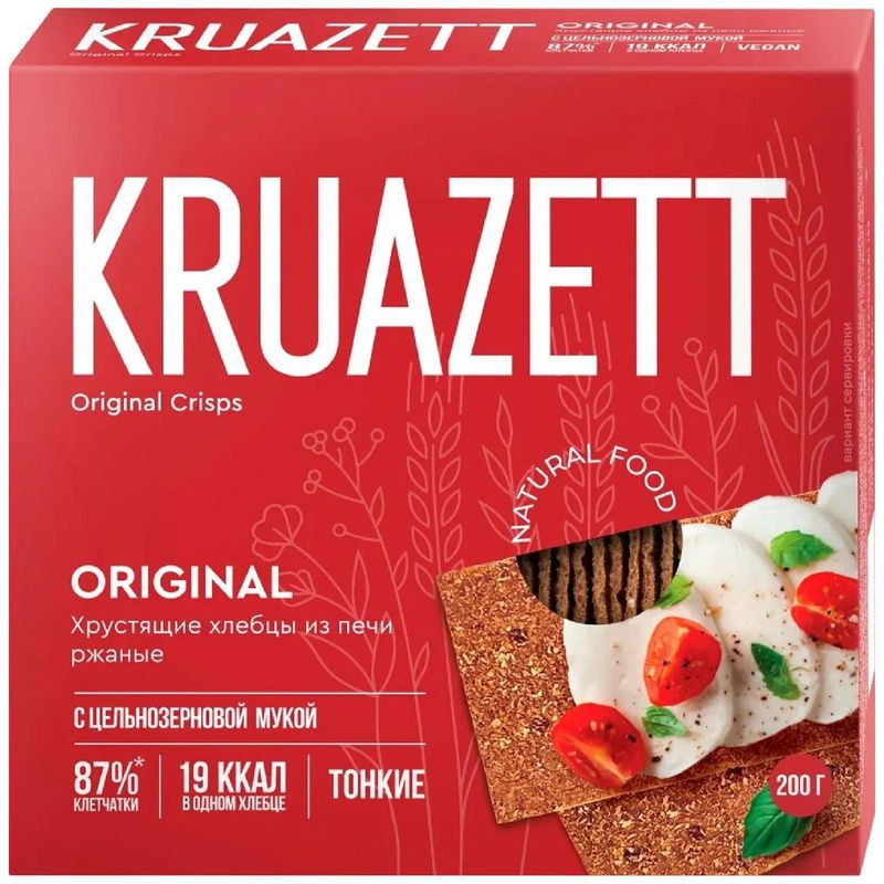 Изображение товара Ржаные тонкие хлебцы Круазетт 200г натуральный полезный продукт