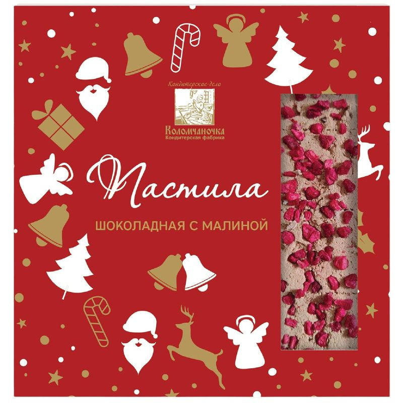 Изображение товара Пастила шоколадная с малиной Коломчаночка 150г натуральное лакомство
