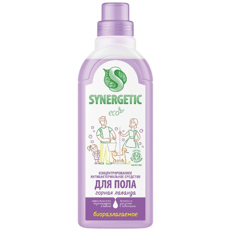 Изображение товара Средство для мытья поверхностей Synergetic Горная лаванда биоразлагаемое 750мл