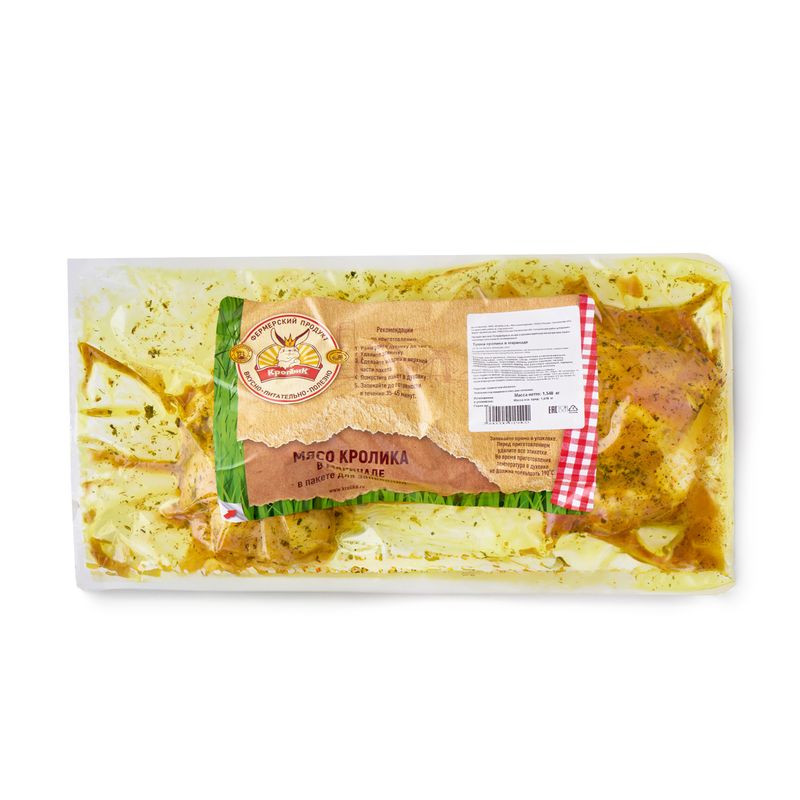 Изображение товара Тушка кролика в маринаде Кролъик - свежий натуральный продукт из России