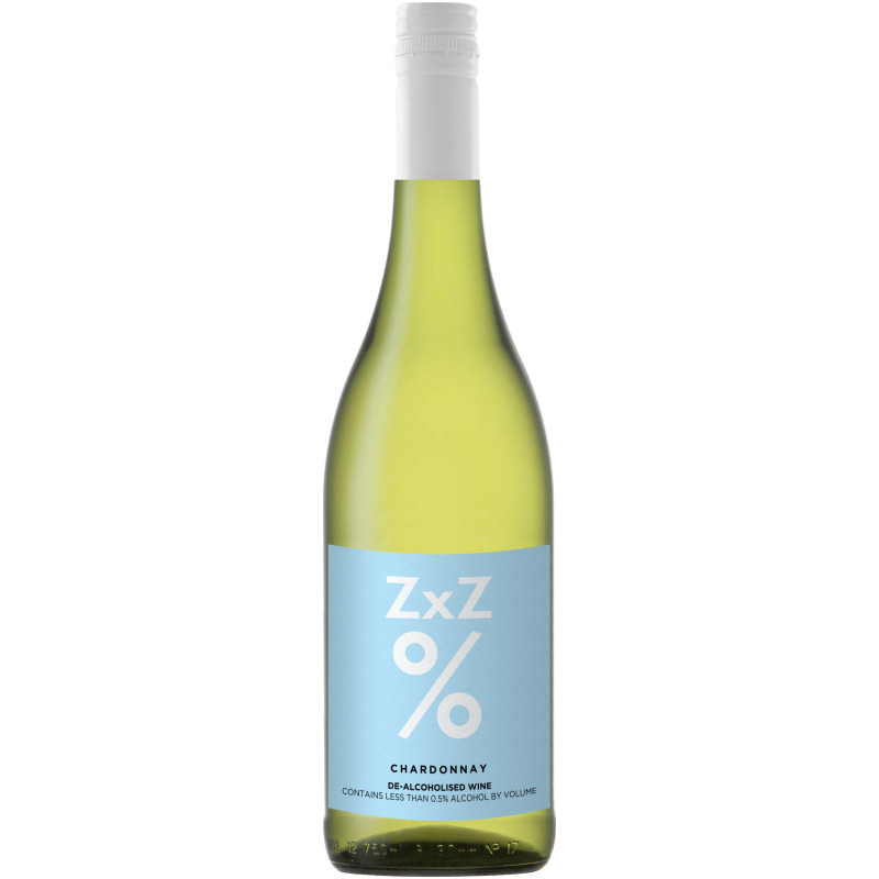 Изображение товара Безалкогольное белое вино ZхZ Chardonnay 750мл Южная Африка