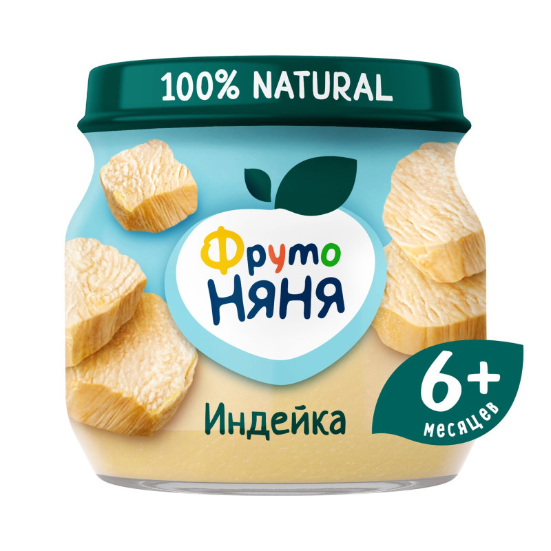 Изображение товара Пюре ФрутоНяня из индейки с 6 месяцев, 80г