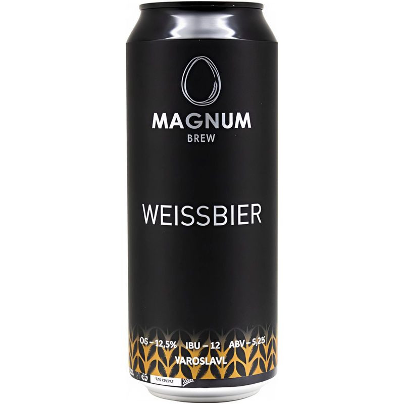 Изображение товара Пиво Магнум Пшеничное светлое нефильтрованное 450мл