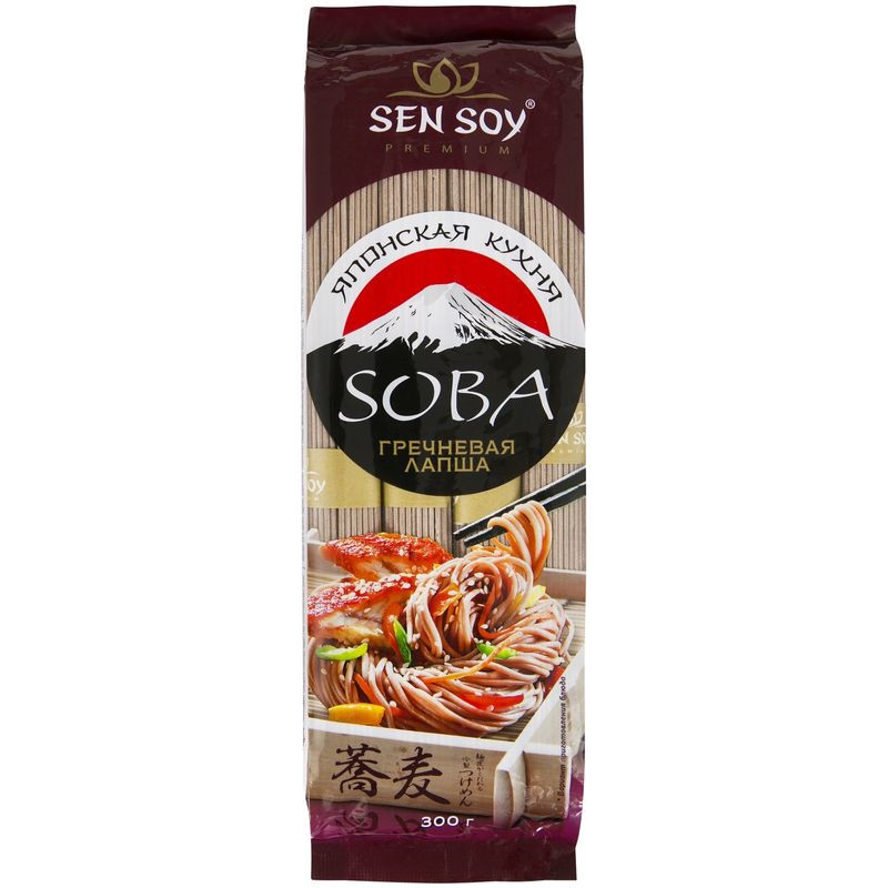 Изображение товара Лапша Sen Soy Premium Soba гречневая 300г - вкусная и полезная