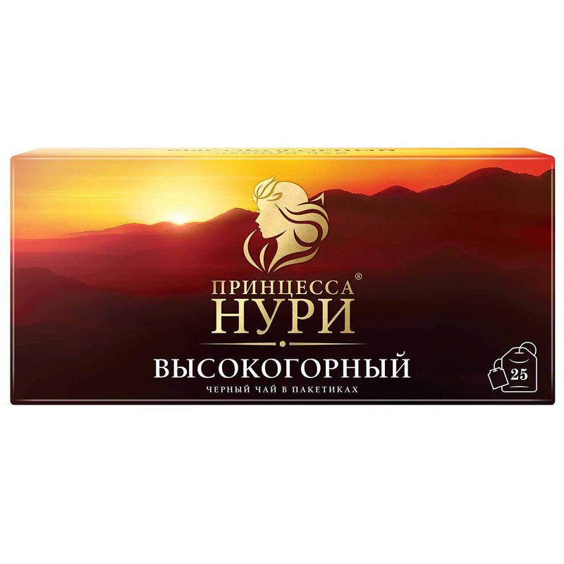 Изображение товара Чай Принцесса Нури Высокогорный чёрный в пакетиках 25х2г