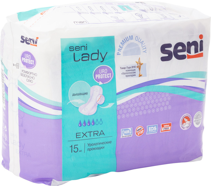 Изображение товара Прокладки Seni Lady extra урологические для женщин, 15 шт