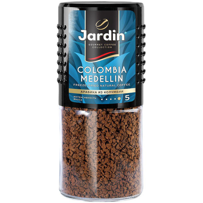 Изображение товара Кофе растворимый Jardin Colombia Medellin 95 г экологически чистый напиток
