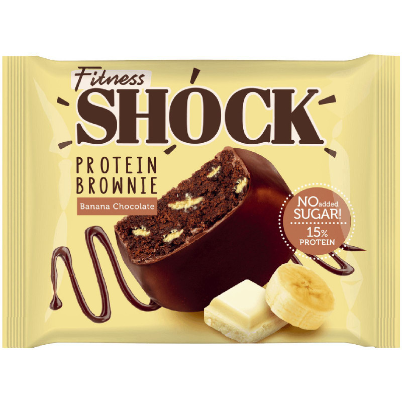 Изображение товара Изделие кондитерское Fitnesshock Брауни банановый, 50г