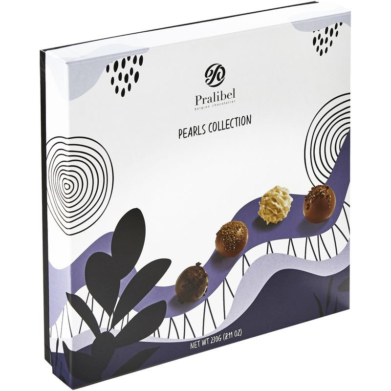 Набор конфет Pralibel Pearls молочный-белый-темный шоколад с начинками, 230г Набор конфет Pralibel Pearls молочный-белый-темный шоколад с начинками, 230г