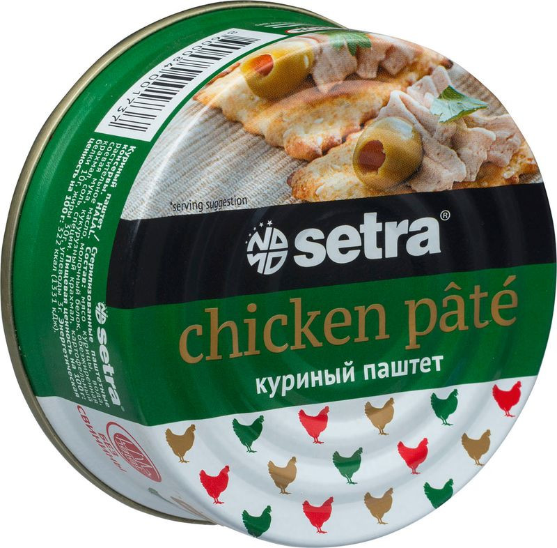 Изображение товара Паштет Setra Куриный без консервантов 100 г натуральный и вкусный