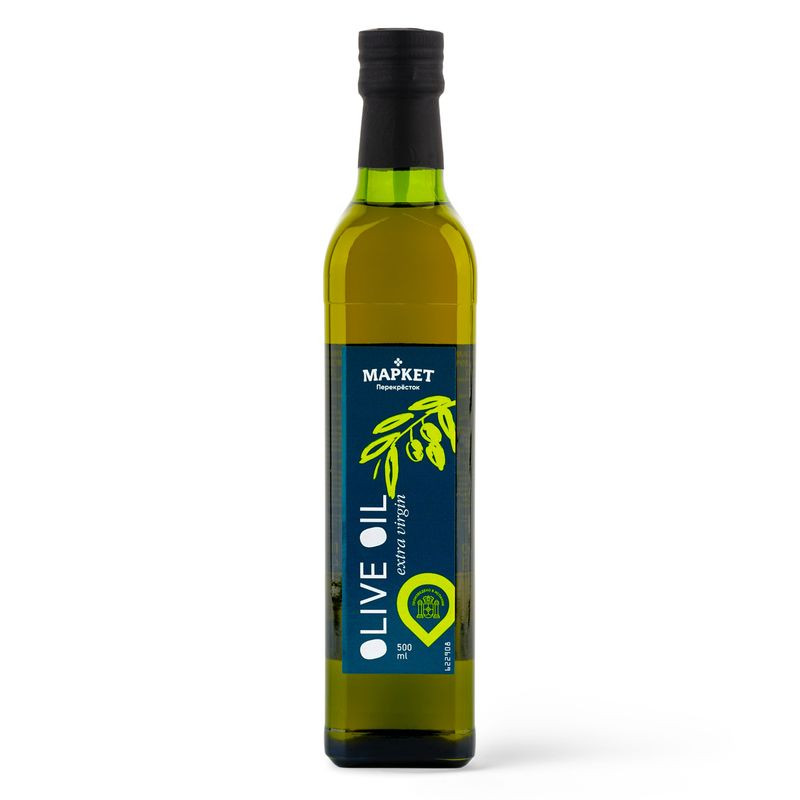 Изображение товара Масло оливковое Extra Virgin нерафинированное Маркет Перекрёсток 500 мл