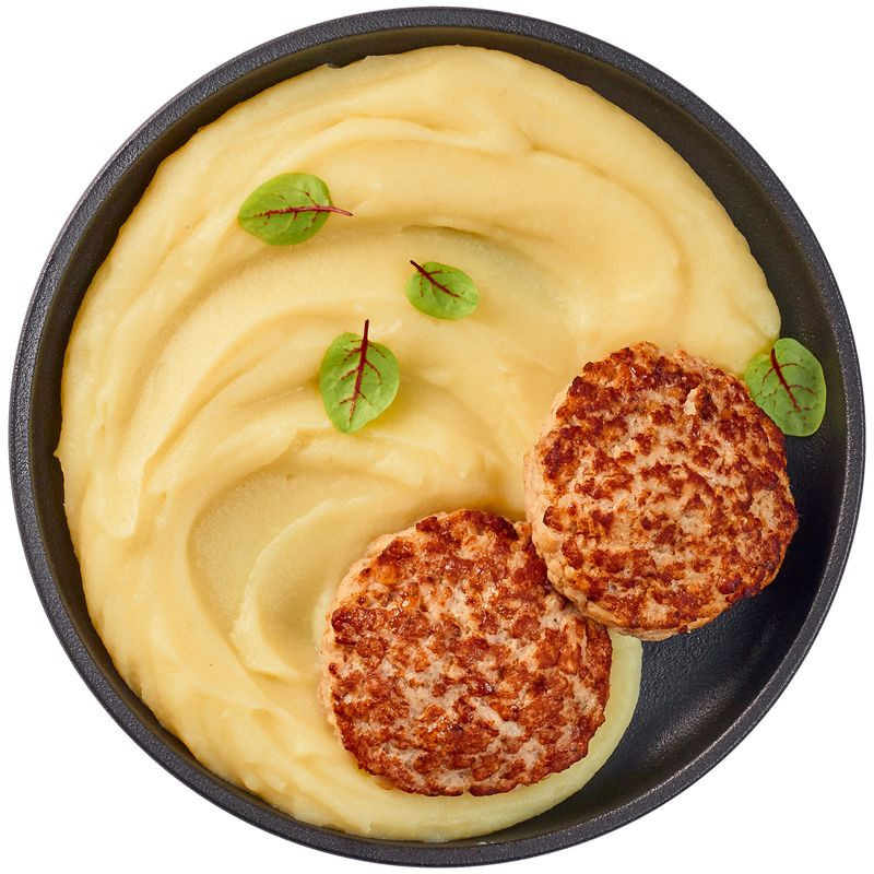 Изображение товара Котлеты куриные с картофельным пюре Перекрёсток Select 450 г