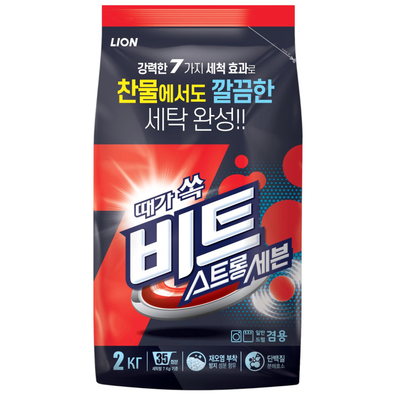 Изображение товара Порошок Lion Beat Strong Seven для стирки универсальный 2кг