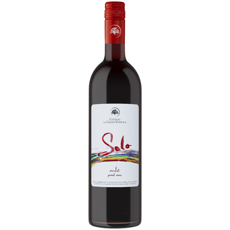 Изображение товара Вино Chateau le Grand Vostock Solo Merlot Pinot Noir красное сухое 14%, 750мл