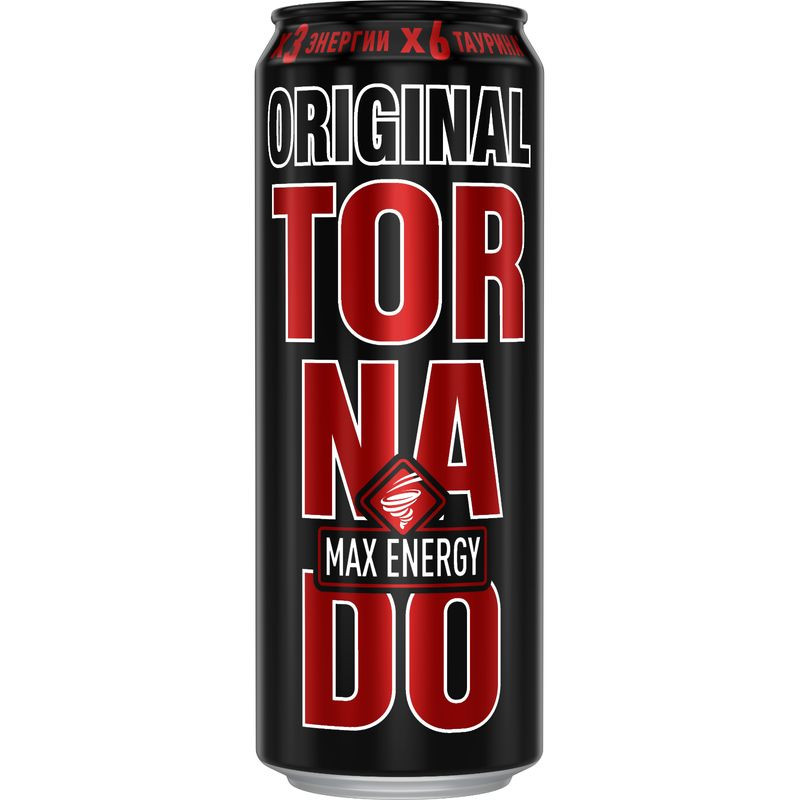 Изображение товара Энергетический напиток Tornado Max Energy Original газированный 450 мл