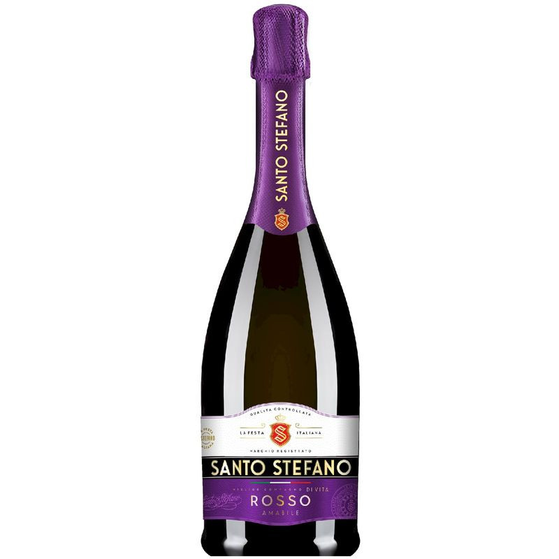 Изображение товара Сидр Santo Stefano красный полусладкий 6% 750мл натуральный продукт