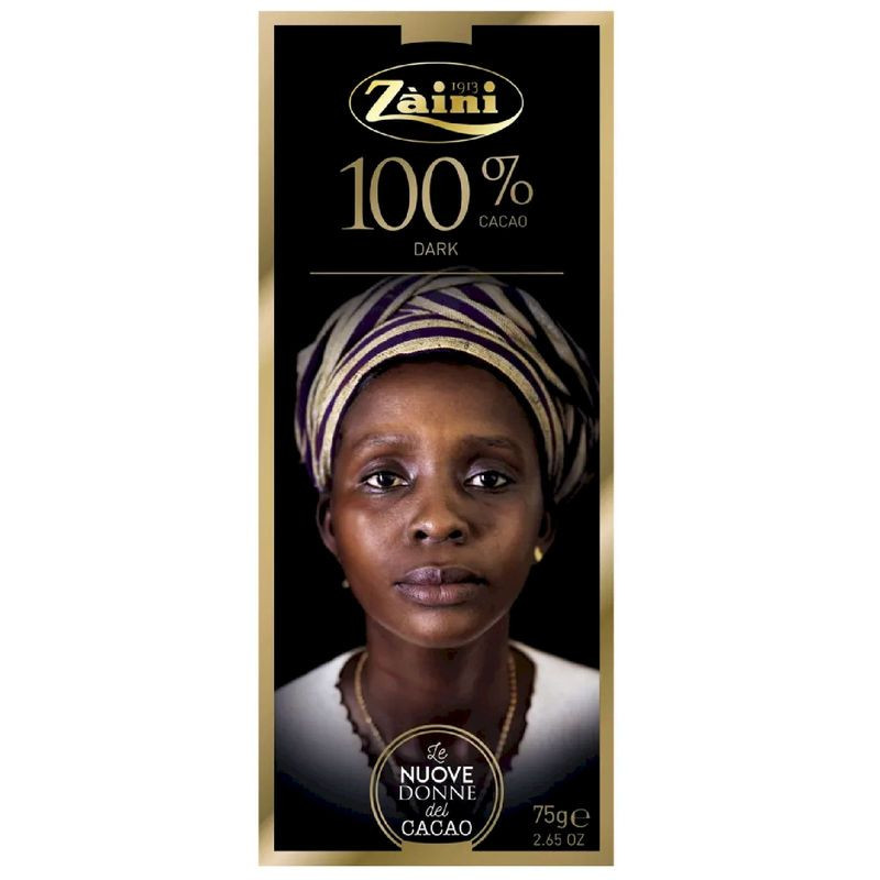Изображение товара Горький шоколад Zaini 100% 75 г Италия высокое качество натуральный вкус